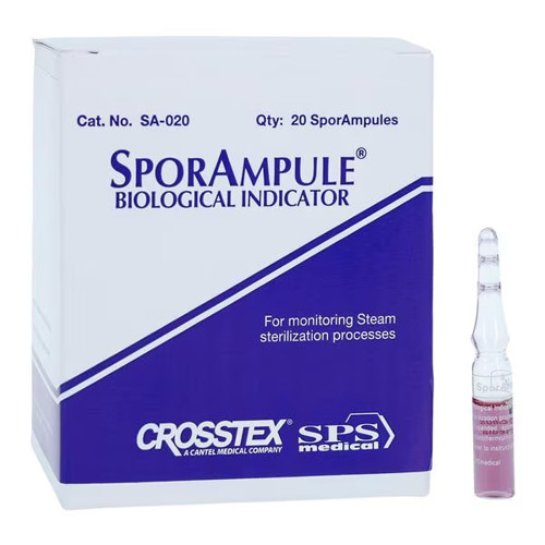 HuFriedy, Sporampule Steam BI, 20/Box, 10Box/Case, SA-020