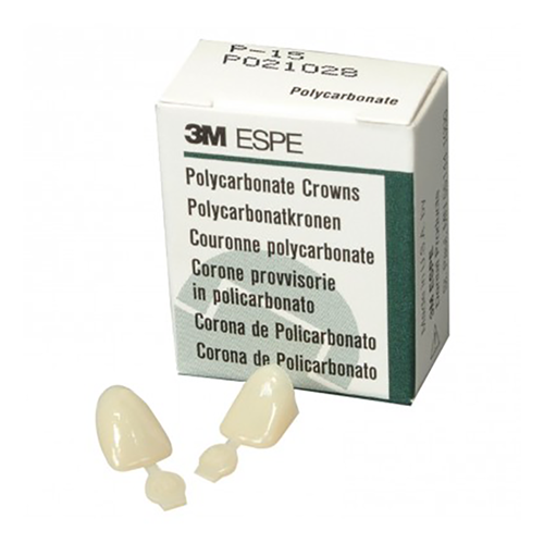 Polycarbonate Prefabricated Crown Refill. 5/Pk. #14, Central Incisal, Upper Right