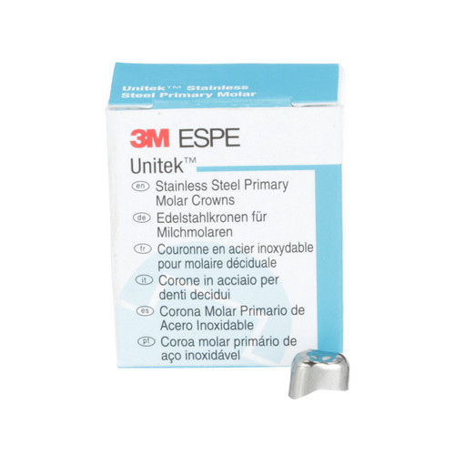 Unitek SS Crown 5/Box UR2, First Primary Molar, Upper Right, 900122