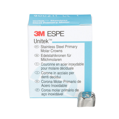 Unitek SS Crown 5/Box UL1, Second Primary Molar, Upper Left, 900211