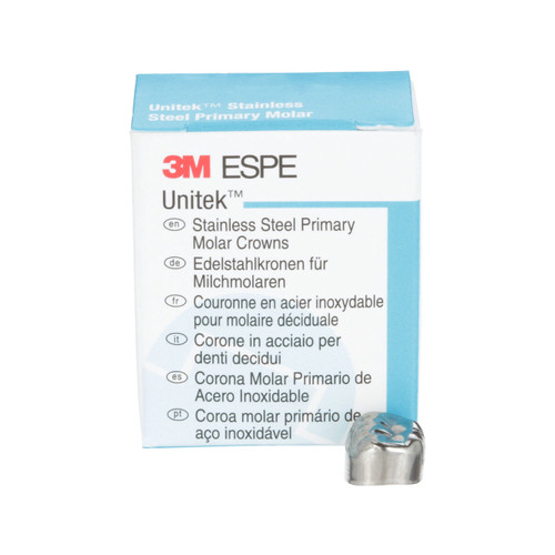 Unitek SS Crown 5/Box LR3, Second Primary Molar, Lower Right, 900243