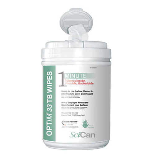 Optim 33 TB Wipes L, Can of 160 wipes.