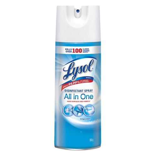 Lysol Disinfectant Spray, Crisp Linen (12oz/350g) Sprayer Bottle