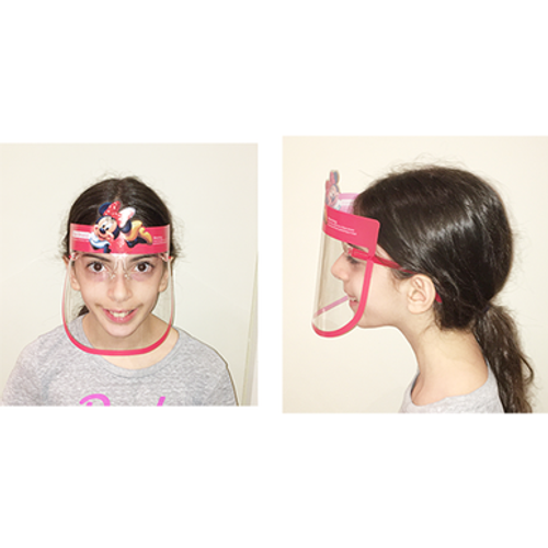 Fog-Free Kids Full-Face Face Shield With Fun Cartoon Decoration