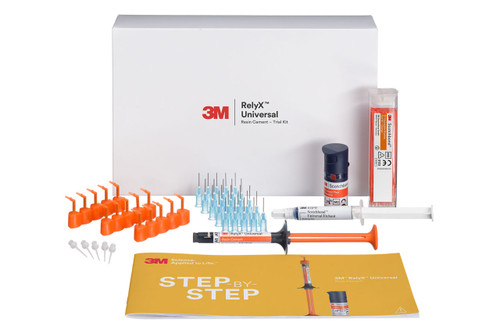 3M RelyX Universal Resin Cement Intro Kit - Shades TR, A1, A3O, WO. Dual-cure