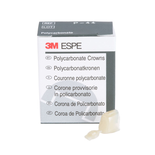 3M ESPE #44 1st Bicuspid Polycarbonate Crown Form, Box of 5 Crown Forms