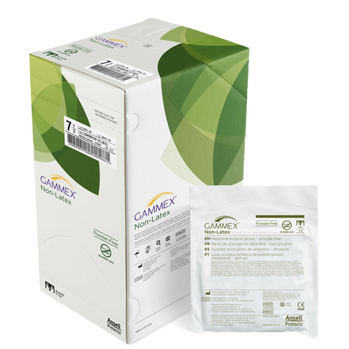 GAMMEX Non-Latex Neoprene Surgical Gloves: size 7, Sterile, Powder-Free