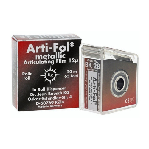 Arti-Fol Metallic Black/Red 20 m in Dispenser. Double-Sided Shimstock-Film, 12