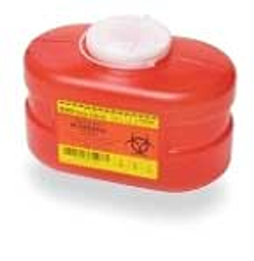 BD Sharps Collector 3.3 Quart small, Red, Single Container