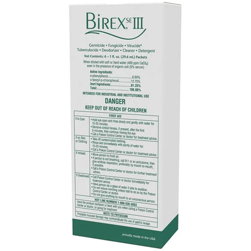 Birex SE III Surface Disinfectant Concentrate Intro Pack - 6 x 1 fl oz Packet