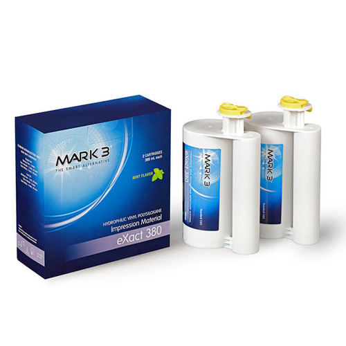 MARK3 eXact 380 VPS, Heavy Body, Fast Set, Mint, 380mL Cartridge, 2/Pk