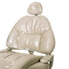 MARK3 Half Chair Cover, Clear Plastic, 27 1/2' x 24', package of 225