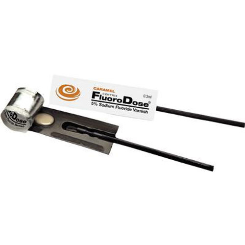 FluoroDose Cavity Varnish - Caramel, 120 x 0.3ml single doses. 5% Sodium
