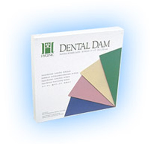 Hygenic Fiesta 5' x 5' Thin Latex Dental Dam, Fruit Scented Assorted Colors