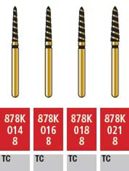 Alpen Turbo Cut FG #878K.014 Supercoarse Grit, Curettage Turbo Cut Diamond Bur