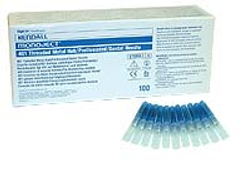 Monoject #401 30 gauge X-Short (.50') Metal Hub Needles 100/Box. Sterile