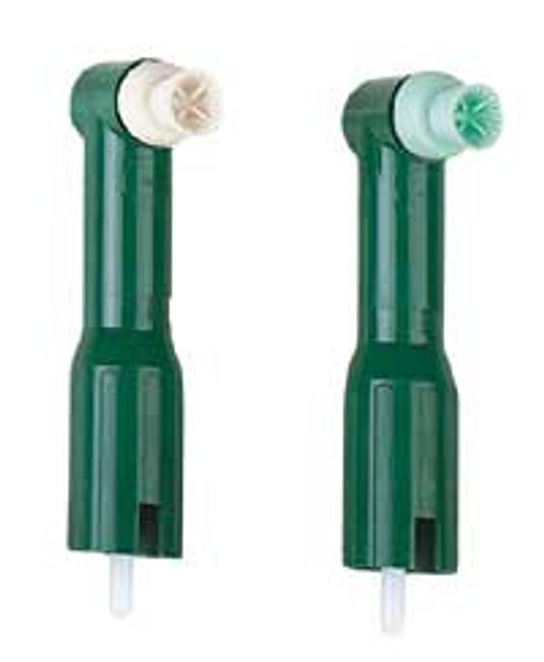 Denticator Original Green Prophy Angle with Firm White Cup, 4 Web Snap-On 144/Bx