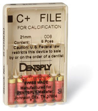 Maillefer #10, 21 mm Stainless Steel C+ File, Package of 6 Files