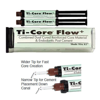 Ti-Core Flow+ Automix Combined Resin Composite Core Build-Up Material &