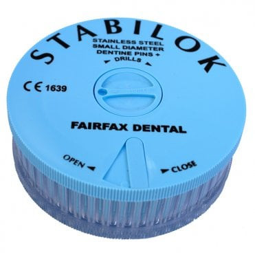 Stabilok Economy Kit, Stainless Steel, Blue, 0.21, 100 Pins & 5 Drills