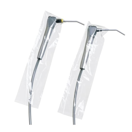 Brixton 2.5' x 10' Disposable Air/Water Syringe Sleeves Without Punch, Clear