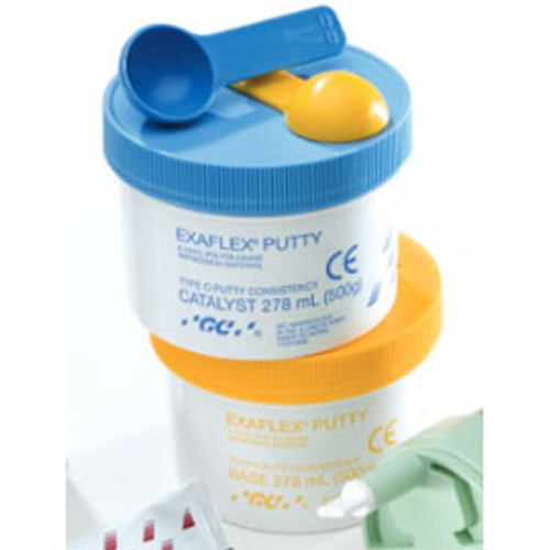 ExaFlex Putty vinyl polysiloxane - 500 Gm. Jar each of Base (Yellow)