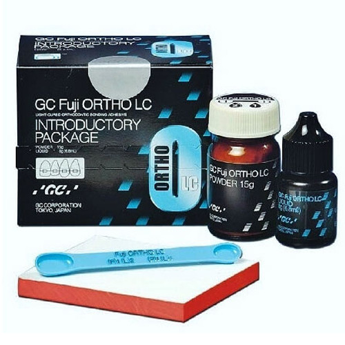 GC Fuji Ortho LC Introductory Package: 15 Gm. Powder, 6.8 mL Liquid, Scoop