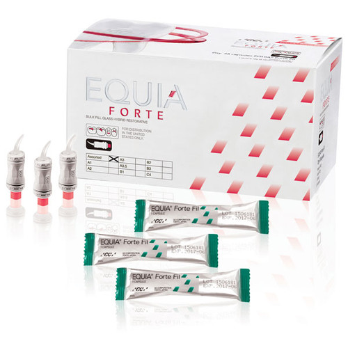 Equia Forte Fil Assorted Refill: 48 Capsules. Self-Adhesive Aesthetic Posterior