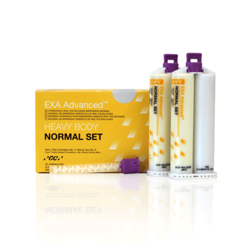 EXA Advanced VPS Normal Set, Regular Body, Refill Kit - 2 x 48mL Cartridges & 6 Mixing Tips