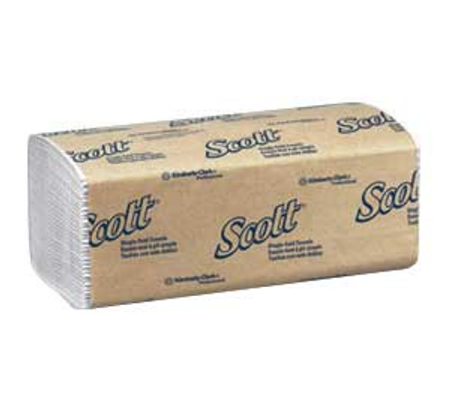 Scott Single-Fold Paper Towels General Purpose, 10.5' x 9.3', Case of 4000
