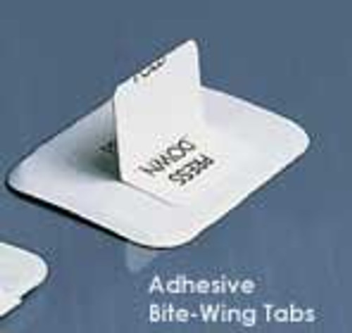 House Brand Bite Wing Tabs, Adhesive. Box of 500