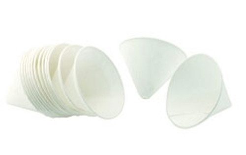 House Brand 6 oz. Paper Evacuator Cup Liner, Rolled Rims, 4' Diameter, for use