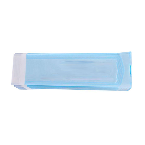 House Brand 2.75' x 10' Self-Sealing Sterilization Pouch, Paper/Blue Film