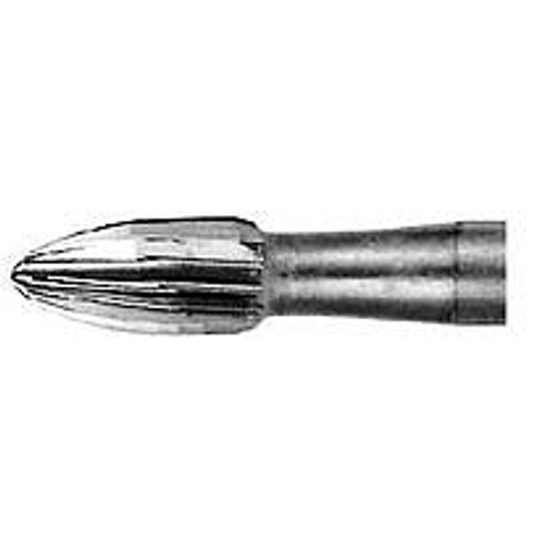 House Brand FG #7404 12 Blade Egg Shaped T&F Bur, Pack of 10 Burs