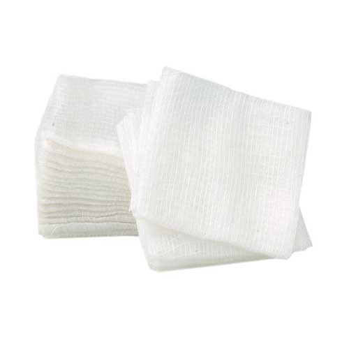 House Brand 2' x 2' 4-Ply Non-Sterile, Non-Woven Gauze Sponge, 30 gram weight