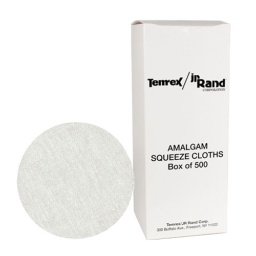 House Brand 3' Round Amalgam Squeeze Cloth, Box of 500 squeeze cloths
