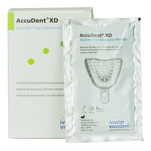 Accudent XD Alginate Tray Impression Material, 12 - 24 g Packets. Irreversible