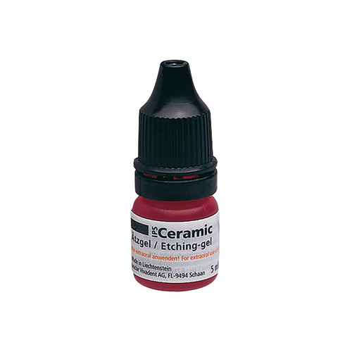 IPS Ceramic Etching Gel, Hydrofluoric Acid, 5 mL Bottle