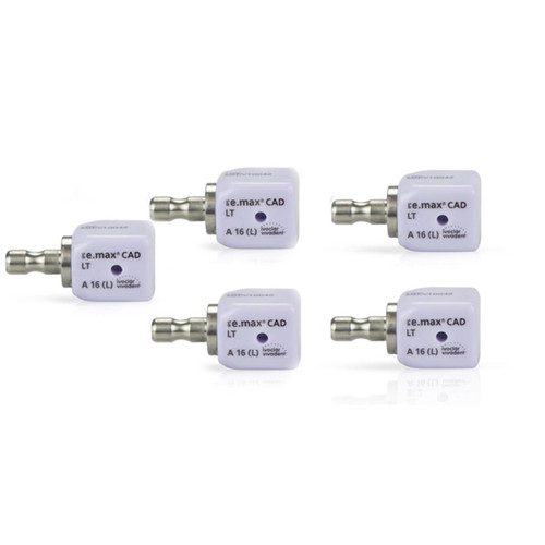 IPS e.max CAD CEREC Ivoclar LT Block, Shade C2 Size A16(L) 5/Pk.