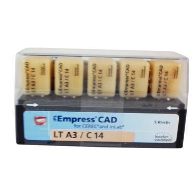 IPS Empress CAD LT Block, Shade A3 Size C14 5/Pk. CEREC blocks, LT