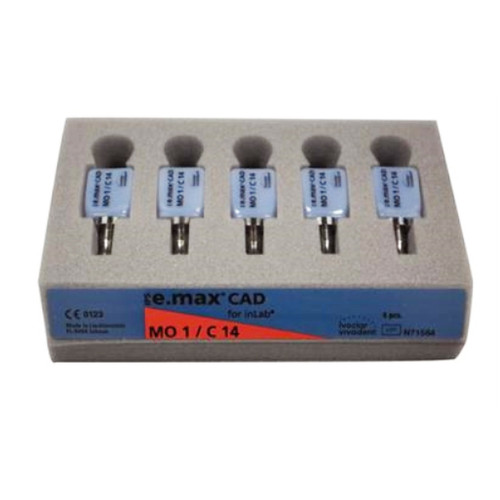 IPS e.max CAD MO Block, Shade MO1 Size C14, 5/Pk.