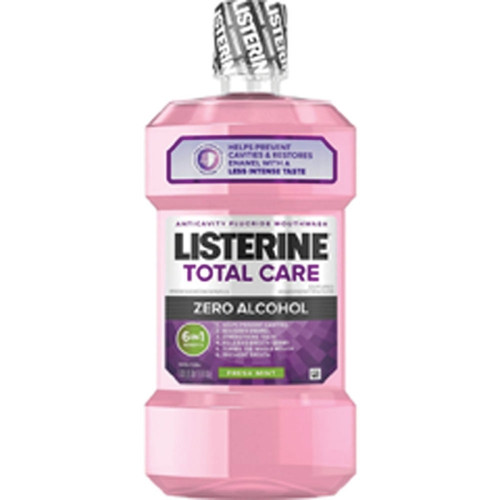 Listerine Total Care Zero Fresh Mint Mouthwash 3.2 oz - 24/Cs. Low Intensity