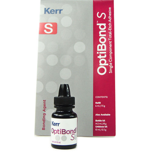 OptiBond S EXPORT PACKAGE, 6 mL Bottle. Single component dental adhesive