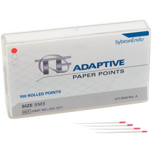 TF Adaptive Paper Points - Small, Red SM3 50/Pk. Paper Points is made