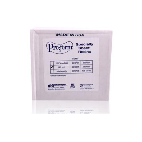 ProForm .020' Crown & Bridge Material, 5' x 5' Sheets, 50/Box