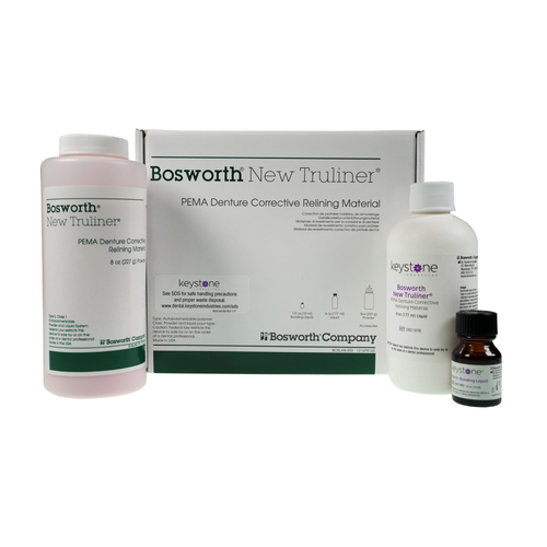 Original Truliner 8oz. Liquid. PMMA Denture Corrective Relining Material: 8 oz