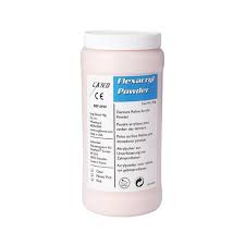 Flexacryl Hard - Denture Reline Acrylic Resin, Fibred Pink Powder Refill, 4 oz