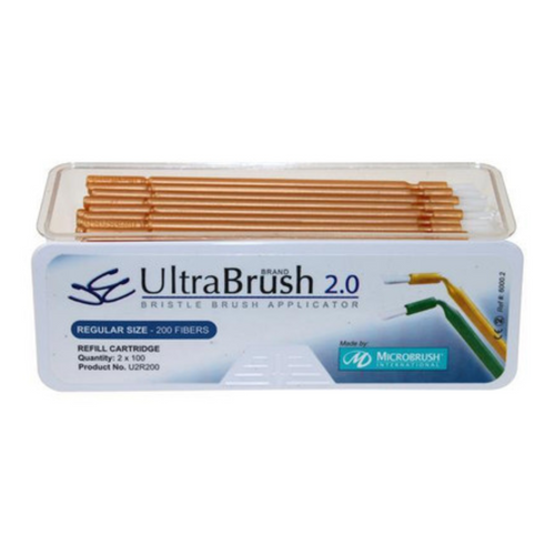 UltraBrush 2.0 Refill. Bristle Brush Applicator, Regular. Contains 200