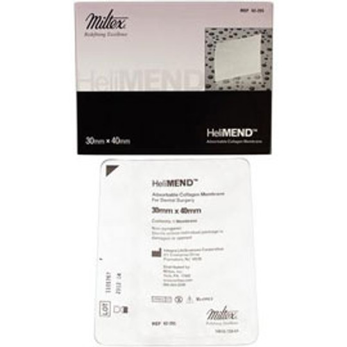 HeliMend Collagen Membrane 30 x 40 mm, absorbs in 4 to 8 weeks, Single