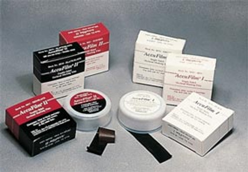 Accu Film I Red. Single-sided .0008' (21 microns) articulating film. 280 strips